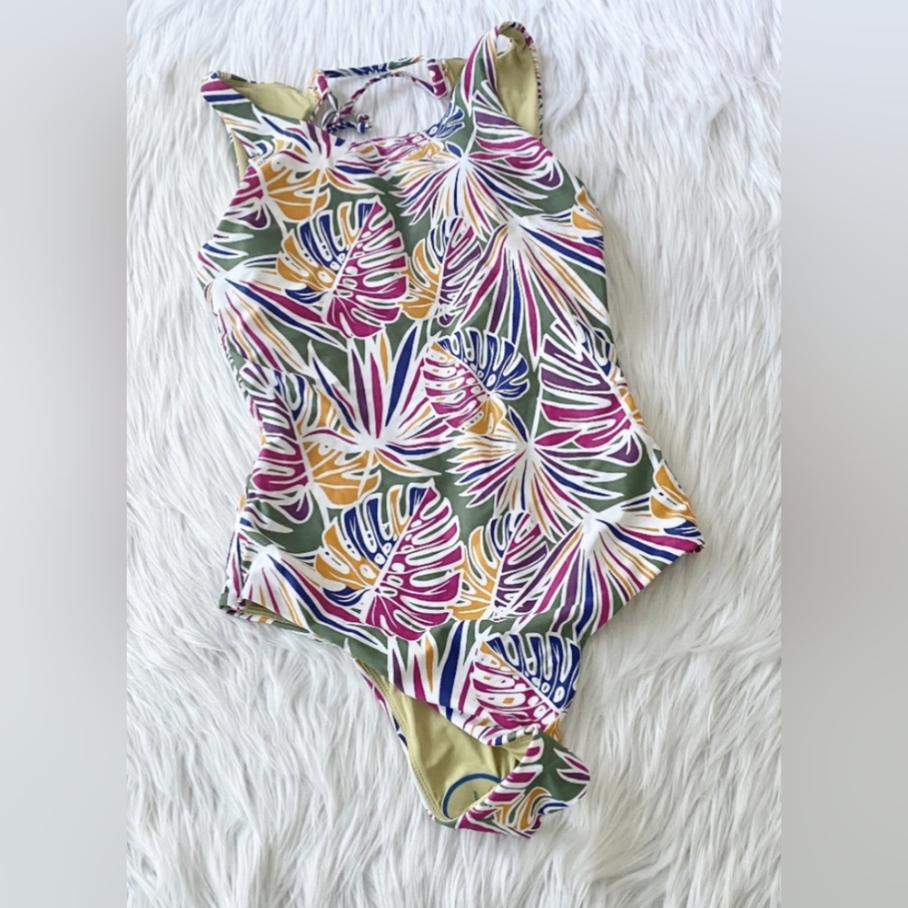 NWT Sporti Active Tropical Swimsuit Large